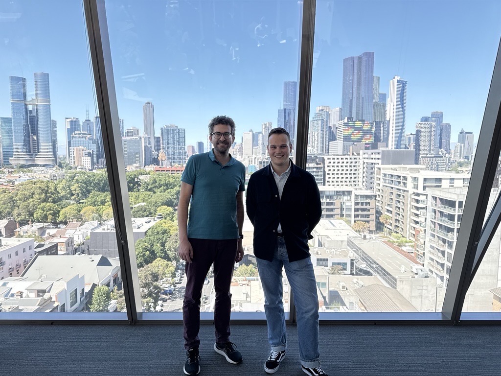 Maximilian Theis und Prof. Retsch in Australien
